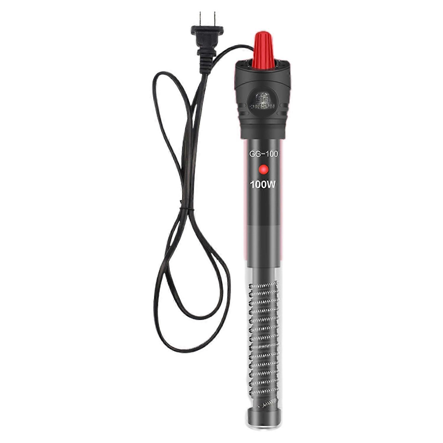 Fish Tank Heater Temperature Adjustable Digital Display Waterproof with Indicator Light Heating Fish