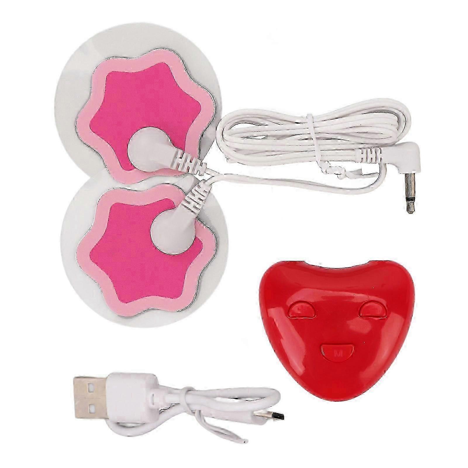 Rechargeable USB Period Pain Massager with Electrode Patch Portable