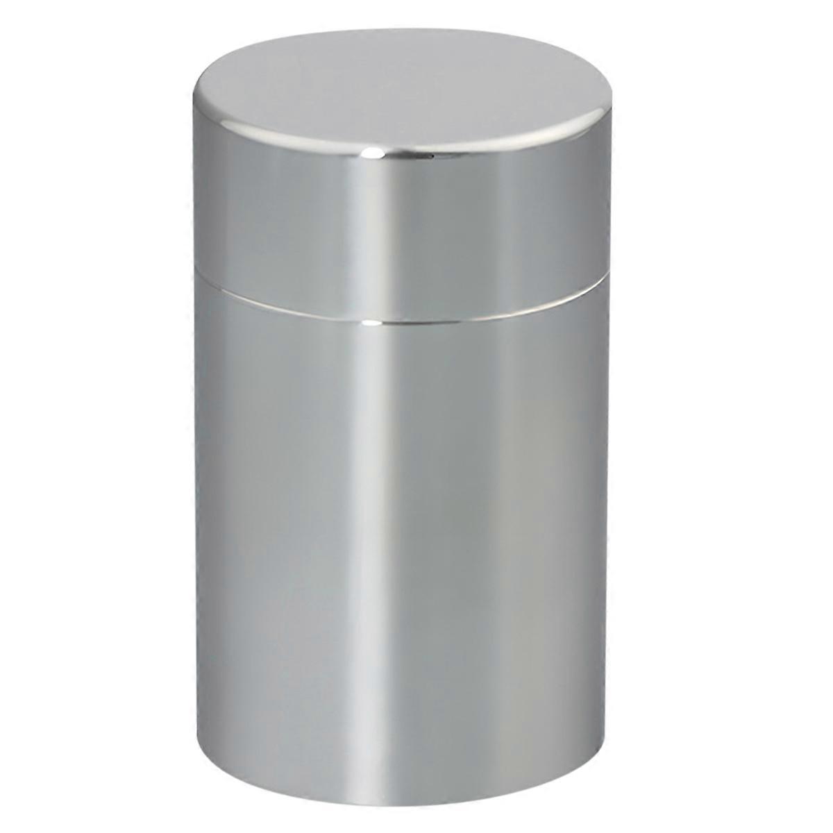 Sealed Waterproof Container is Suitable for Travel of Pills, and Spices. It Features A Small, Portable Brushed Finish.