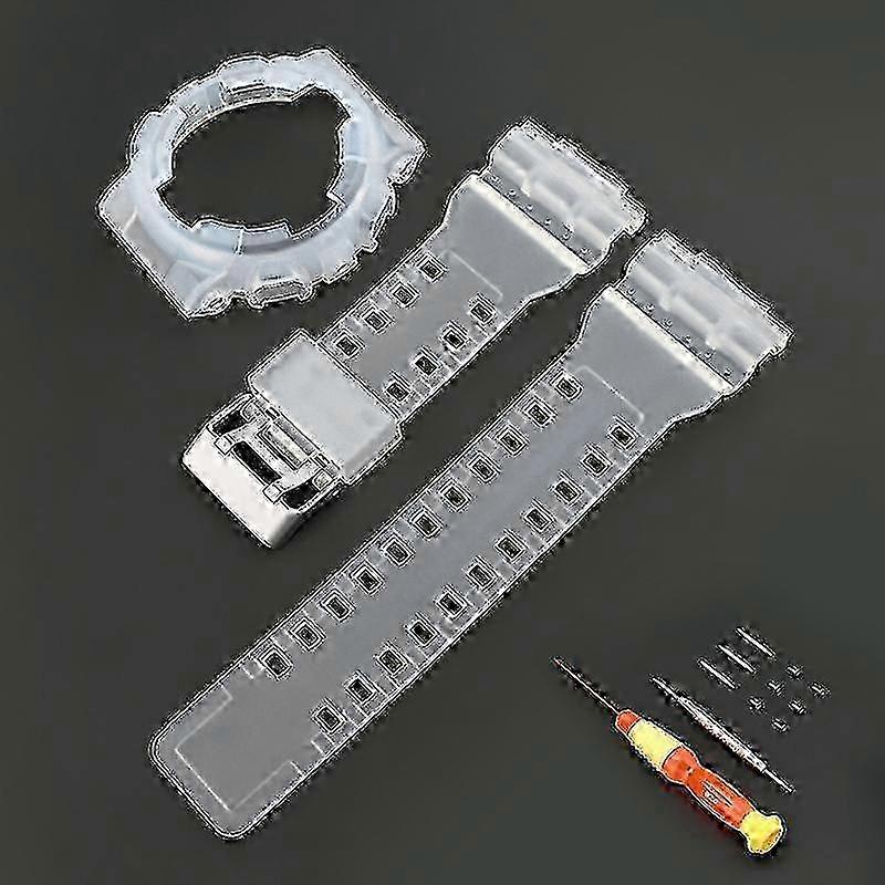 Replacement watch band strap for Casio GA-100, durable nylon set with buckle