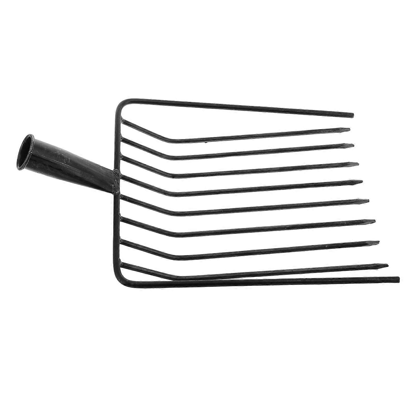 Heavy Duty Steel Garden Fork Replacement Head for Manure Forking Tasks