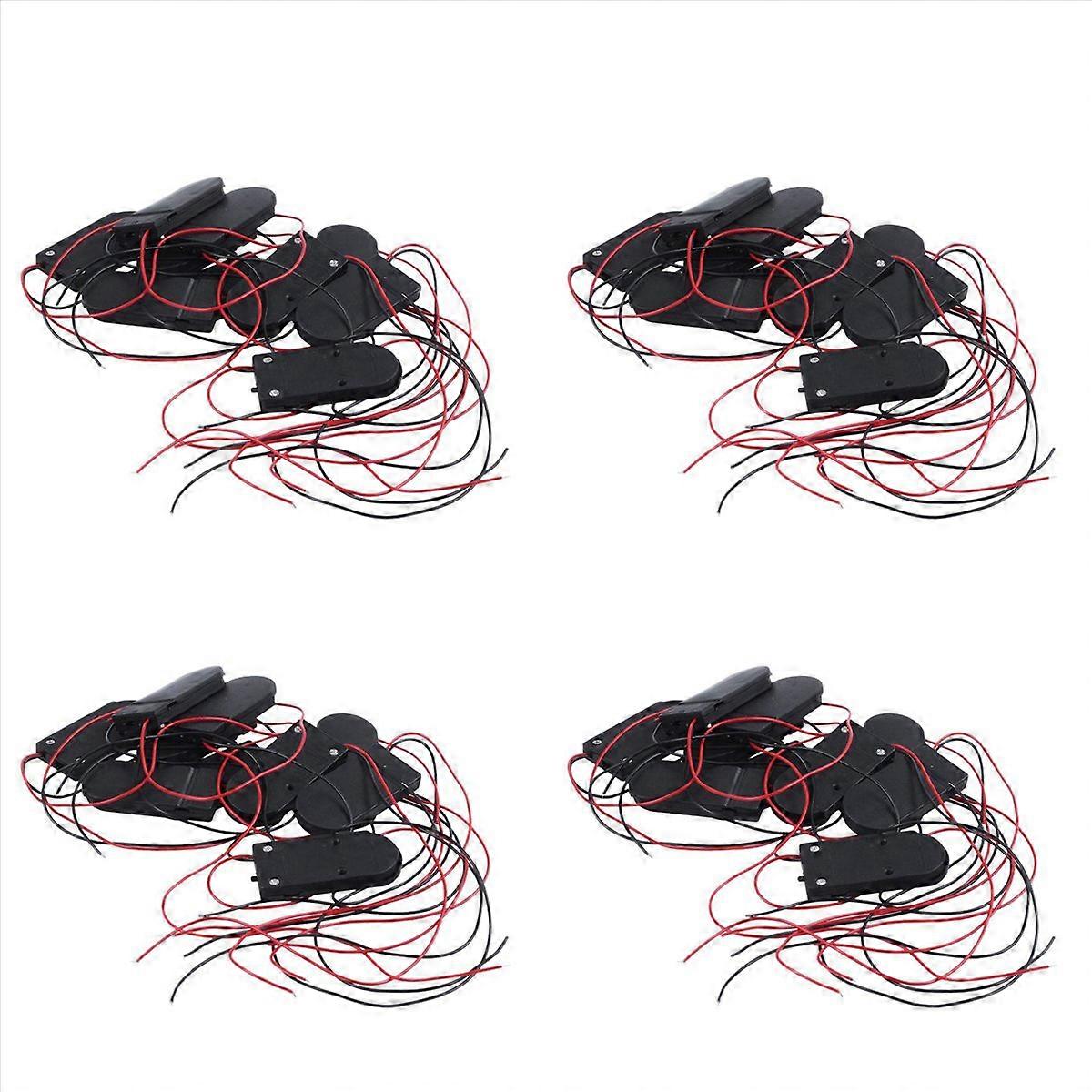10 PCS ON/OFF Switch 2 x 3V CR2032 Cell Button Battery Holder for LED
