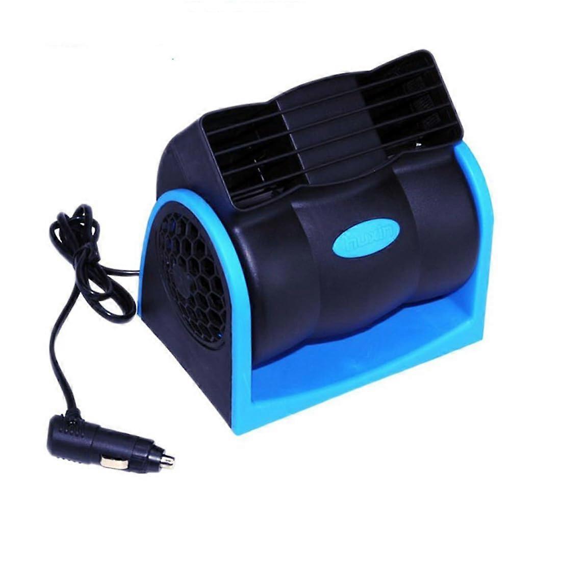 12V Car Cooling Fan with Dual Outlet Airflow, Quiet Dual Head Adjustable Wind Direction