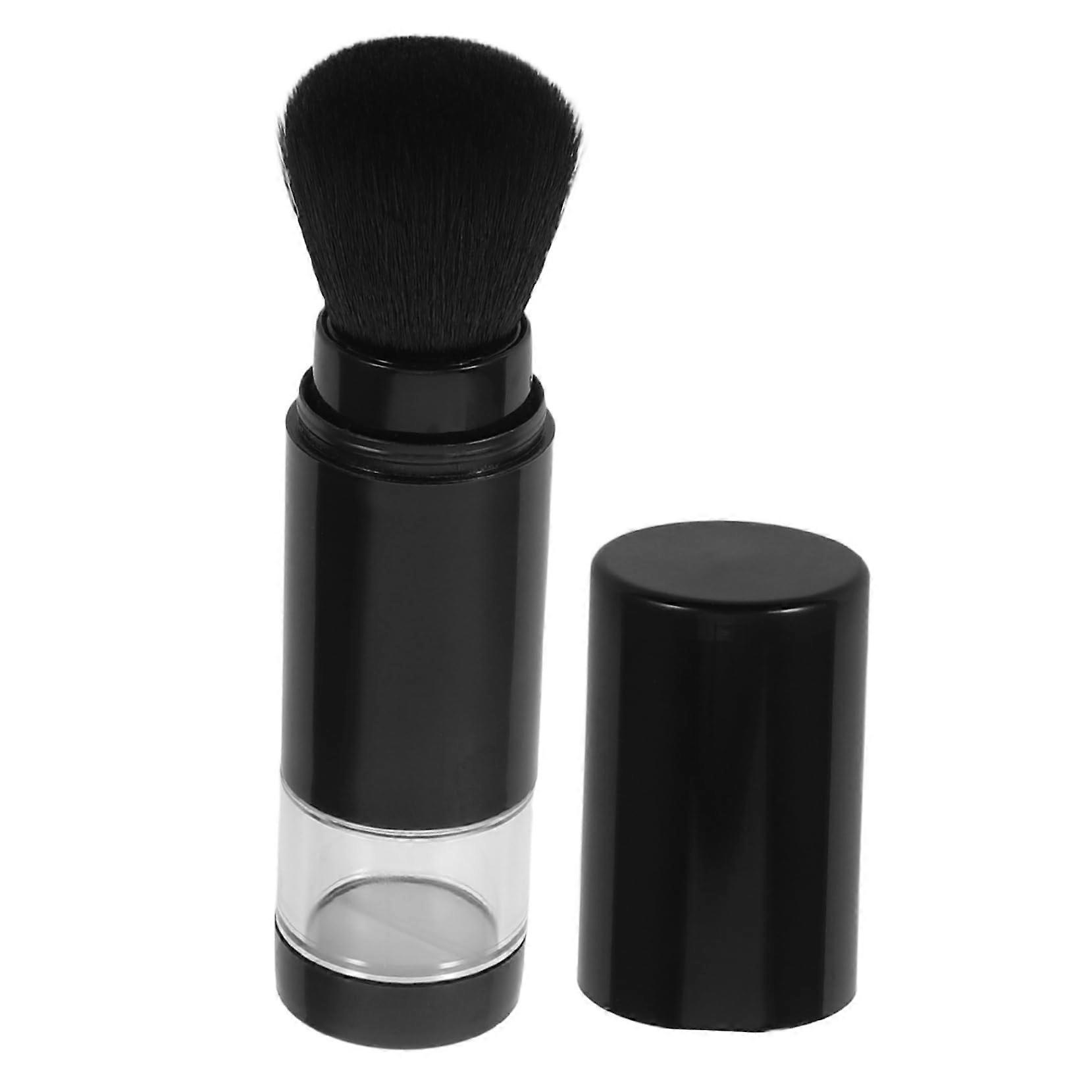 Powder Brush Retractable with Refillable Fine Mist Spray for Foundation Blush Contour Travel Use