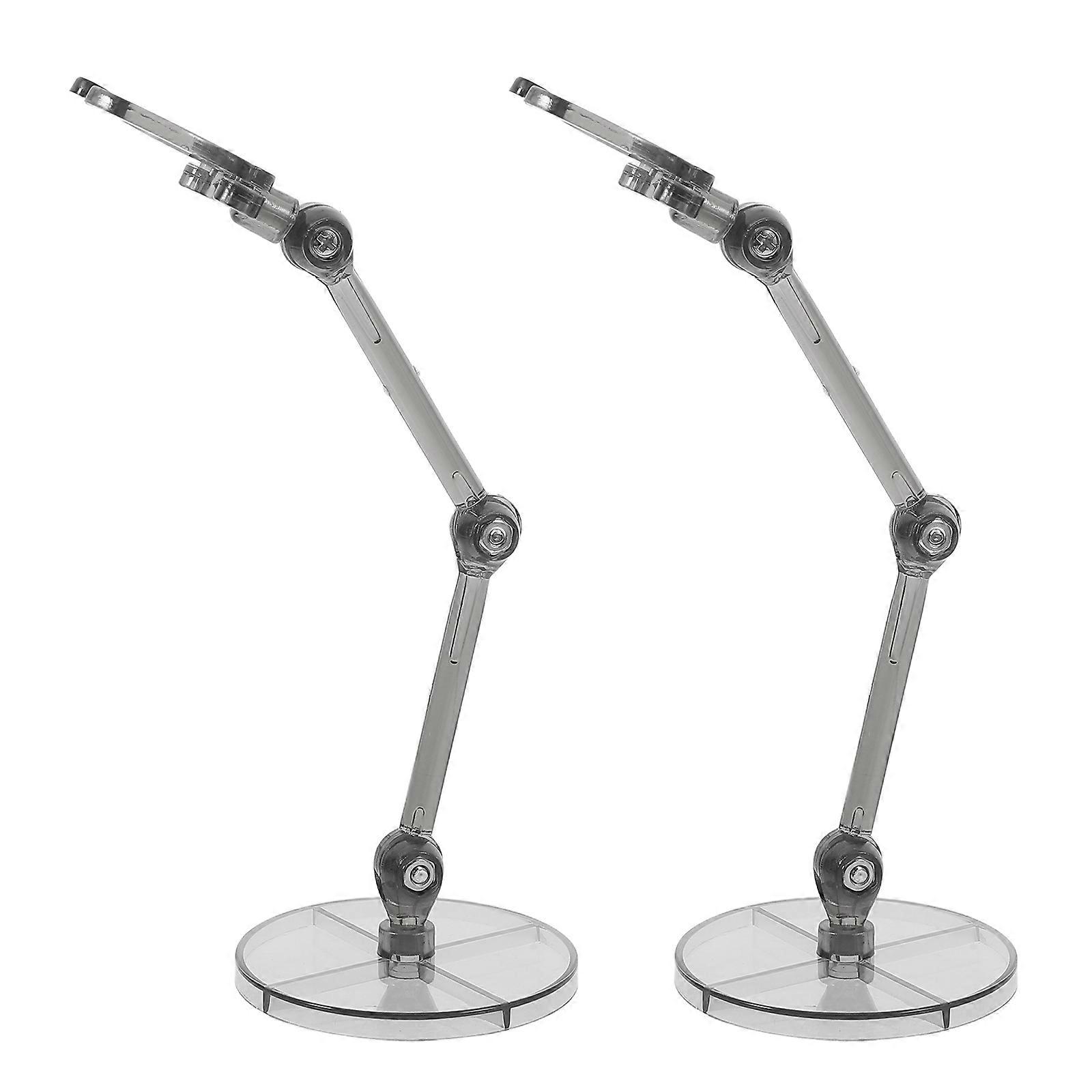 Figure Model Stand for Display Support 2Pcs Black Doll Support Stands