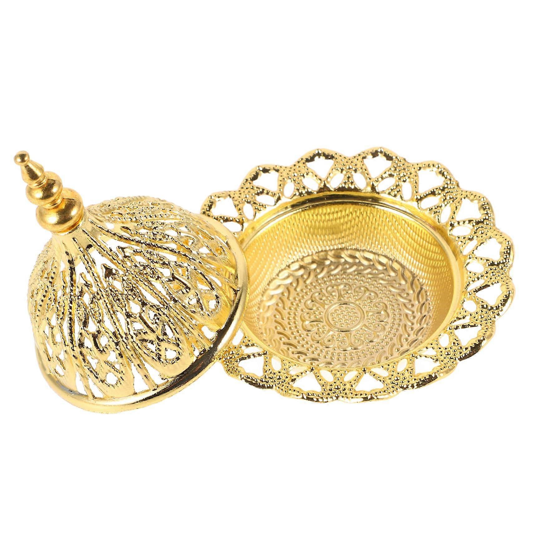 2pcs Gold Tower Style Incense Burner with Elegant Asian Design for Meditation and Aromatherapy