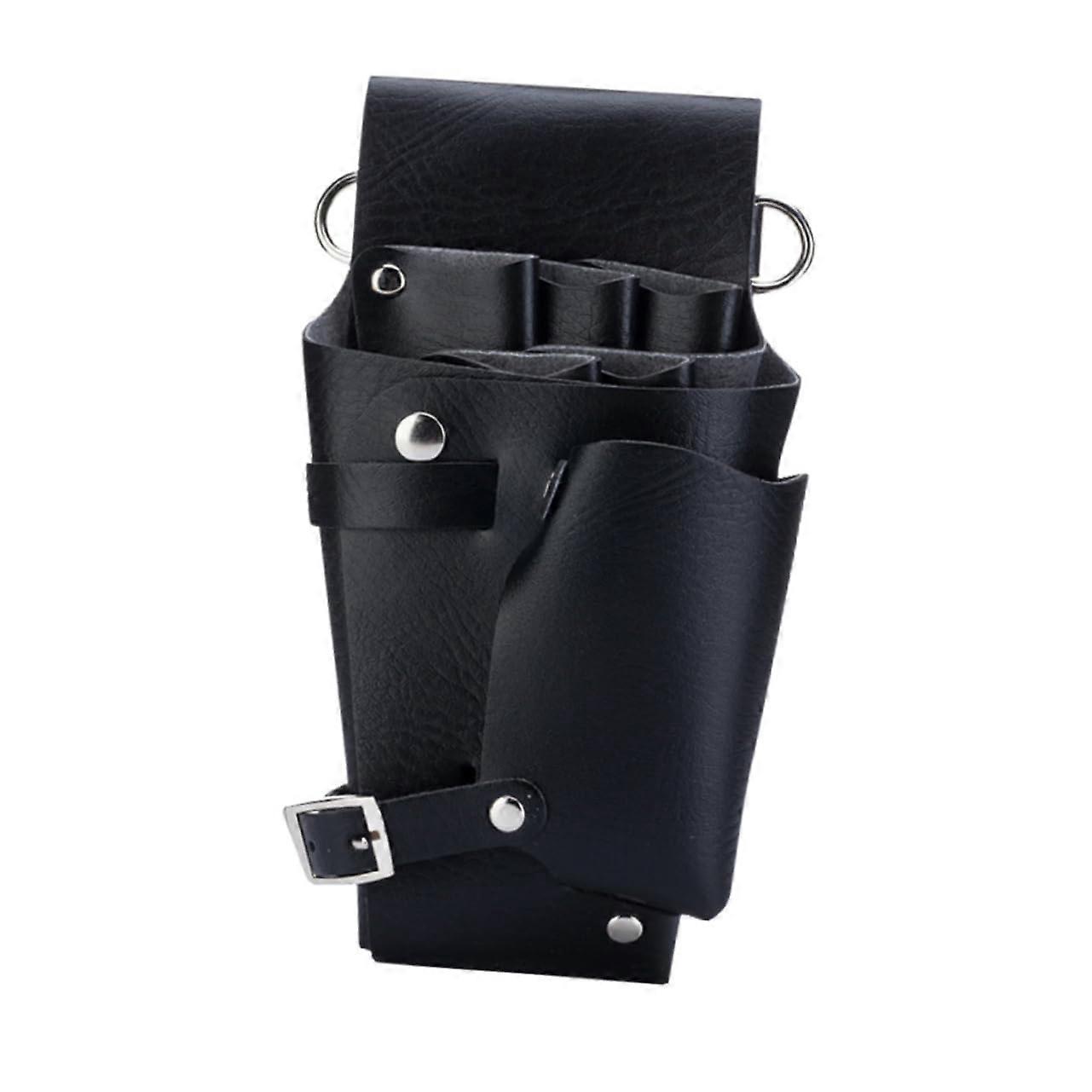 Barber Scissors Waist Bag with MultiTool Storage Durable Hairdressing Tool Pouch for Stylists Black