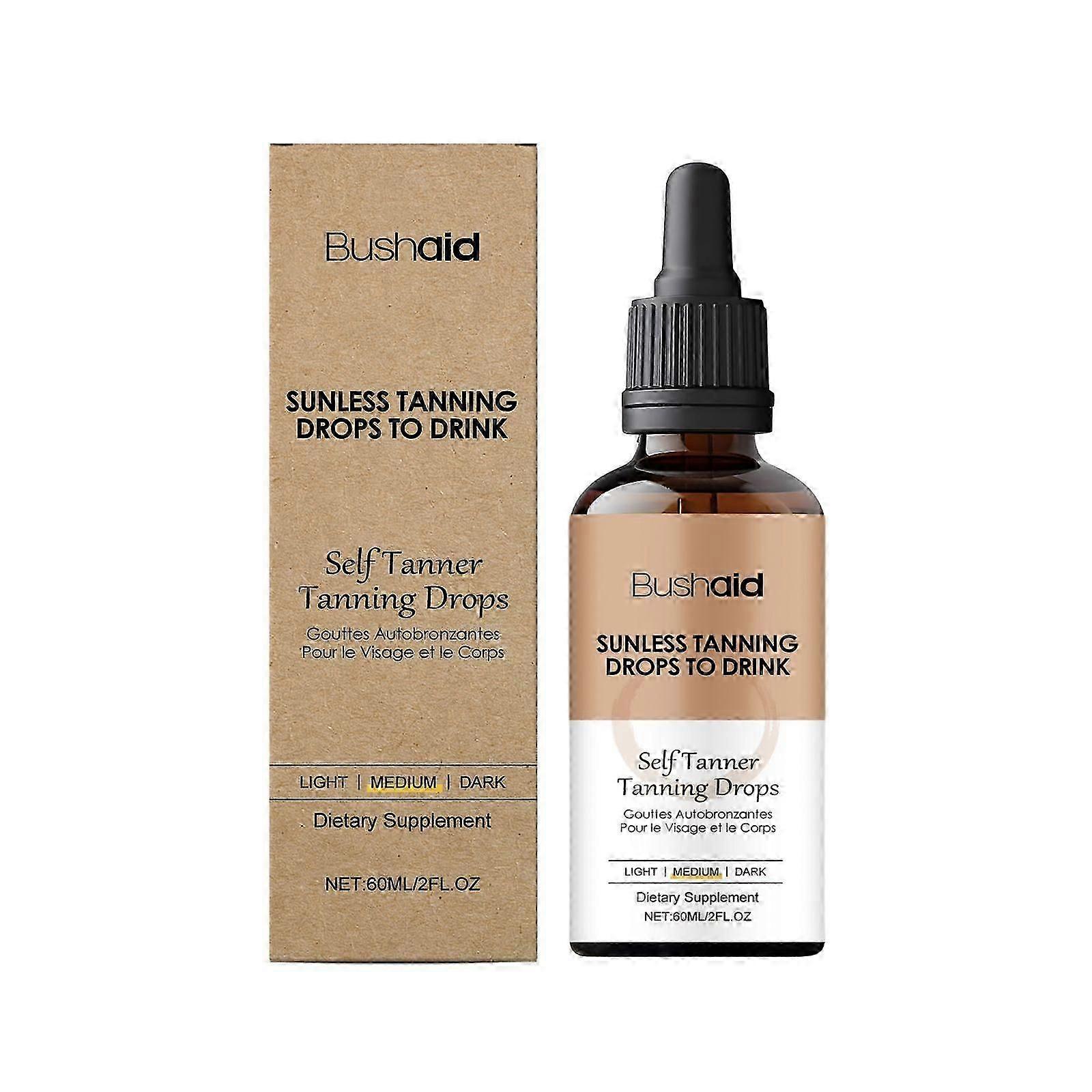 Natural Oral Self-Tanning Drops  Quick, Customizable, Mint-Flavored Glow