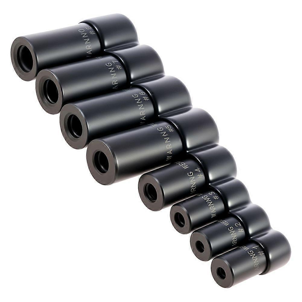 8PCS Tap Socket Set with 1/4" & 3/8" Square Drive Carbon Steel Tap Sockets Adapter for Socket Wrenc