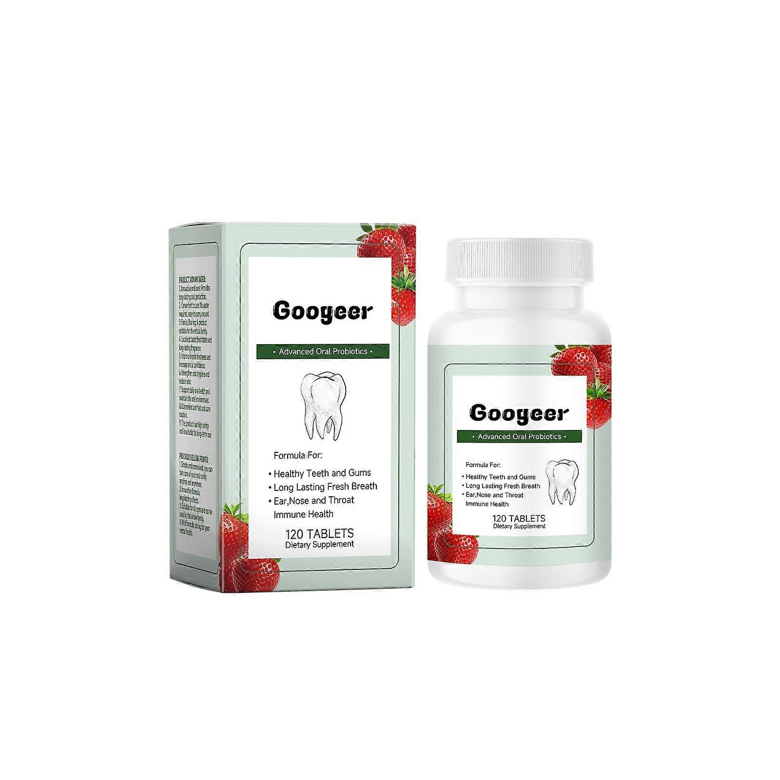 Tuggbara probiotiska tabletter för munhälsa - 120 Count Kosttillskott