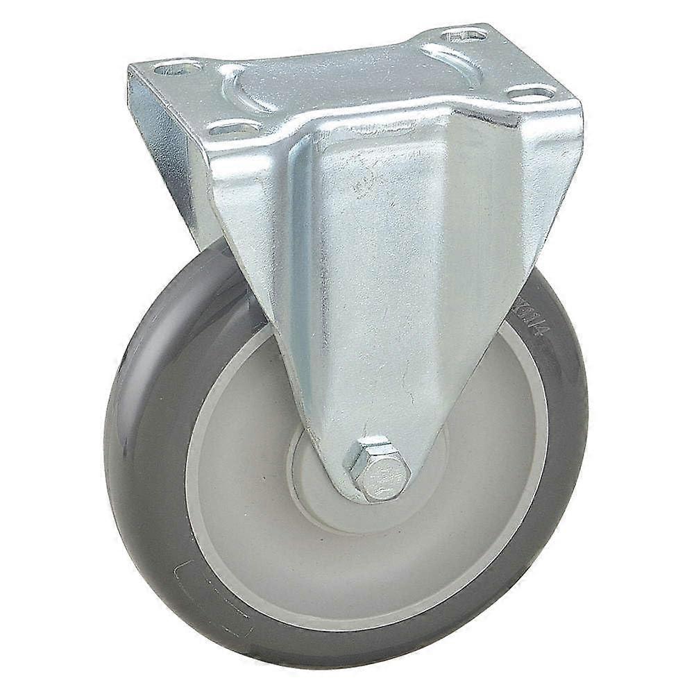 Replacement 2G051 Rigid Plate Caster with Durable Polyurethane Tread, 6 3/16 Inch Direct Fit