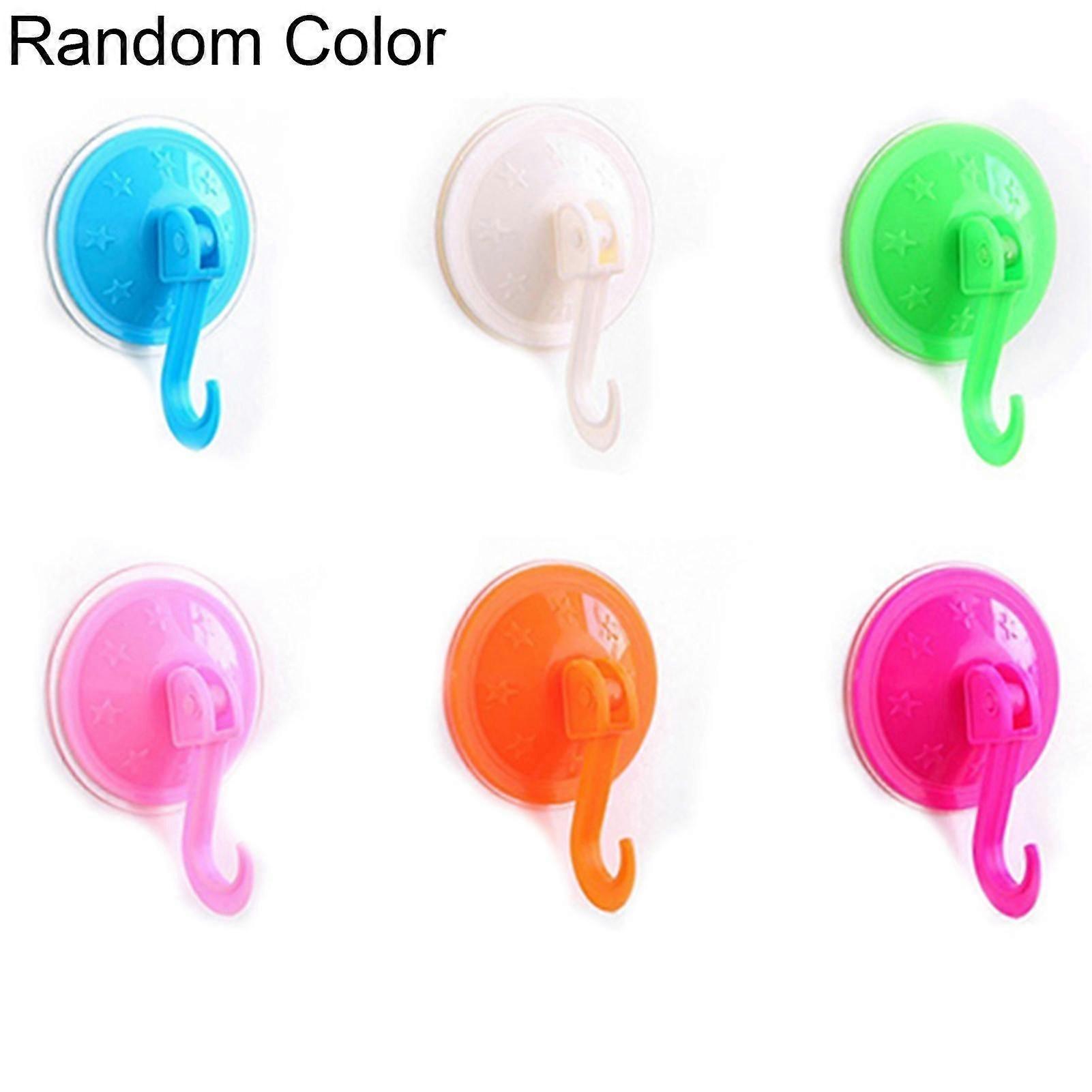 2 Pcs Wall Hooks Hanger Kitchen Bathroom Closet Suction Cup Sucker Hook Set