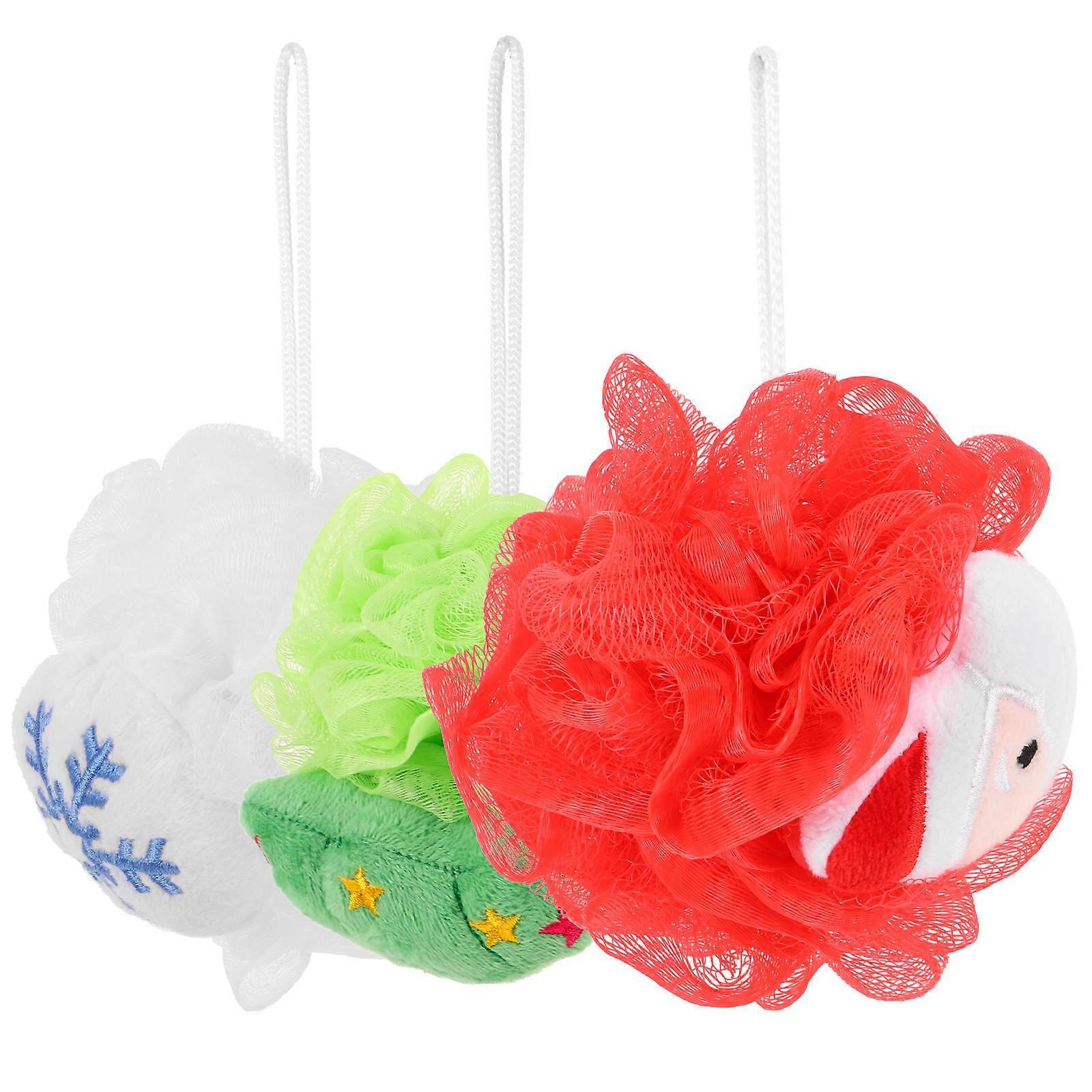 Exfoliating Bathing Balls Shower Loofah for Bathing Use 12Pcs