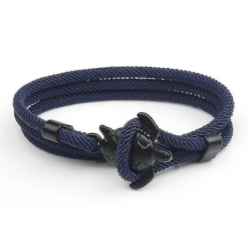 Handmade Turtle Charm Bracelets Red Braided Rope Multilayer Adjustable Bracelet