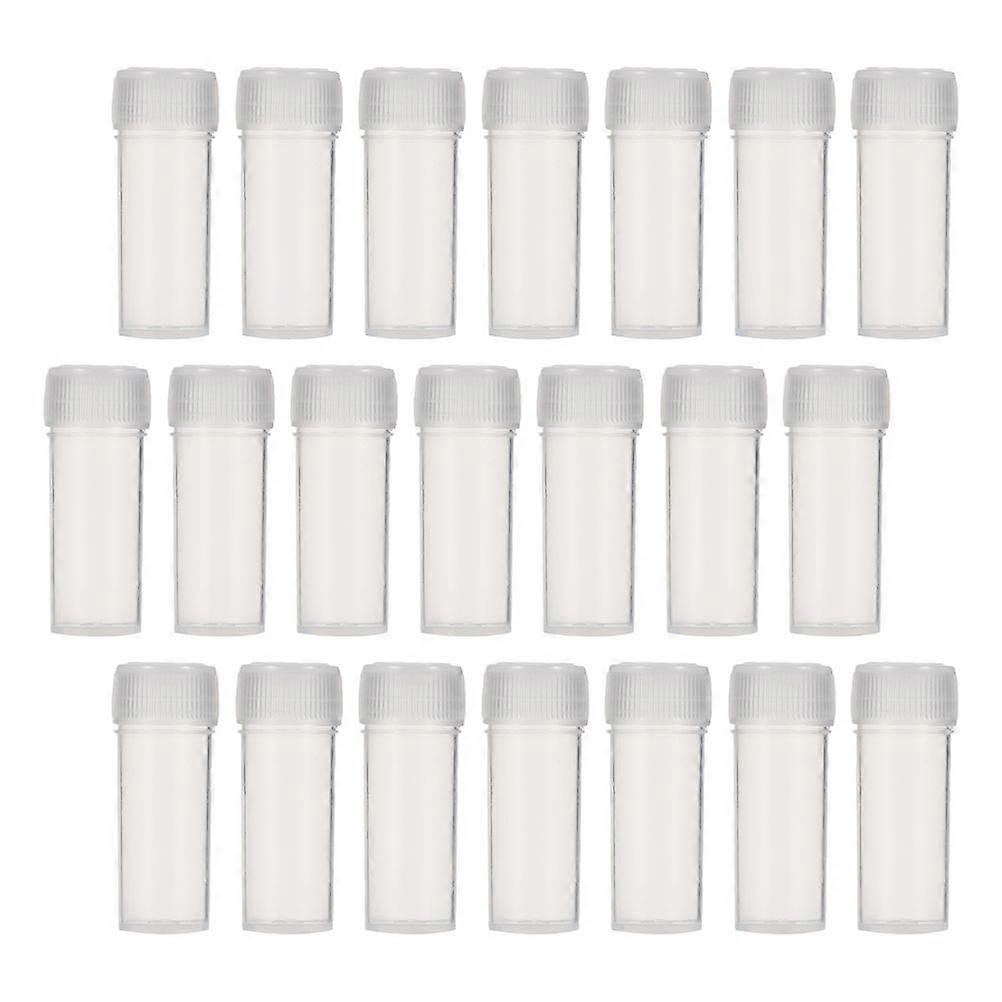 Plastic Vials Leak Proof for Storage Use 120Pcs Transparent Emulsion Bottles 5Ml