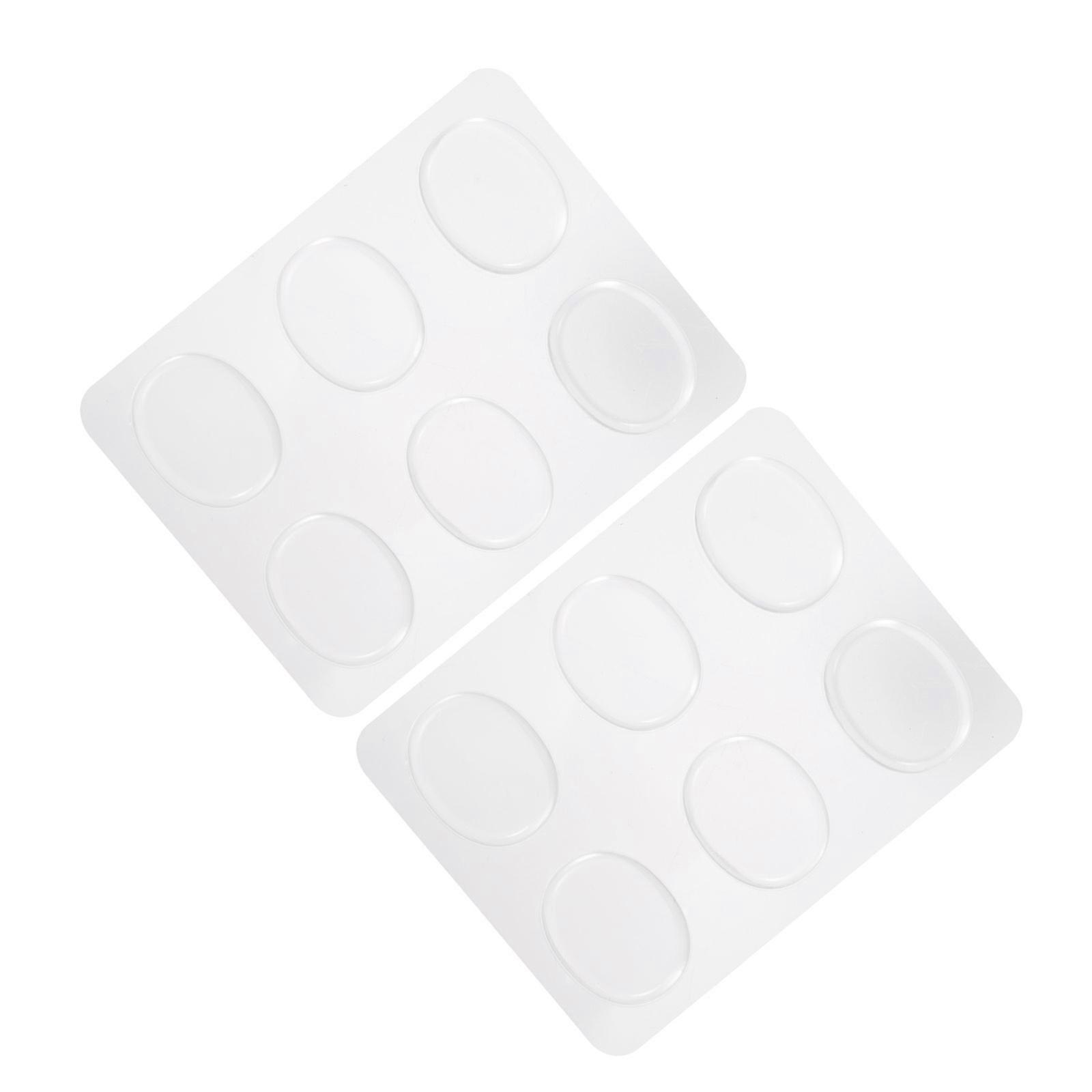 Drum Silencers Transparent Silicone Adhesive for Volume Control 12Pcs