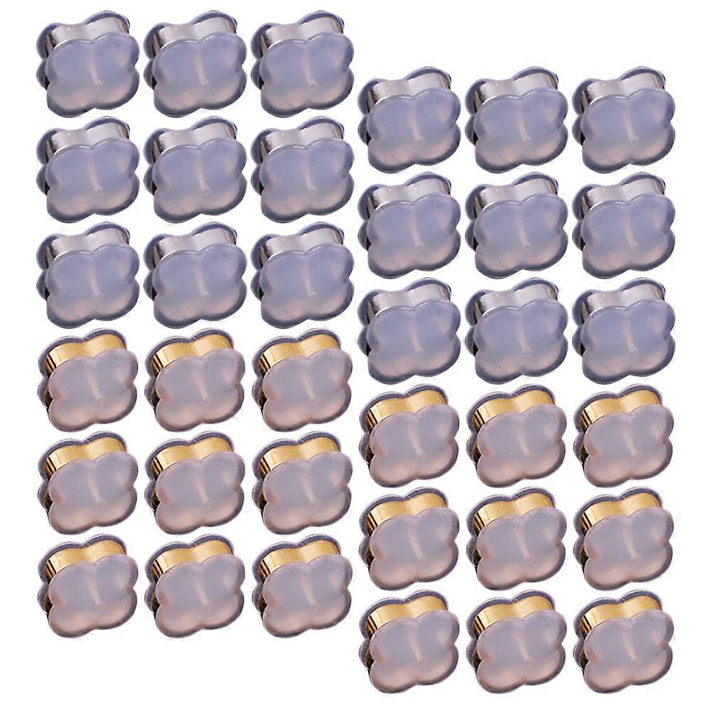 Soft Silicone Earring Backings Stopper for Stud Earrings 50Pcs Multicolor