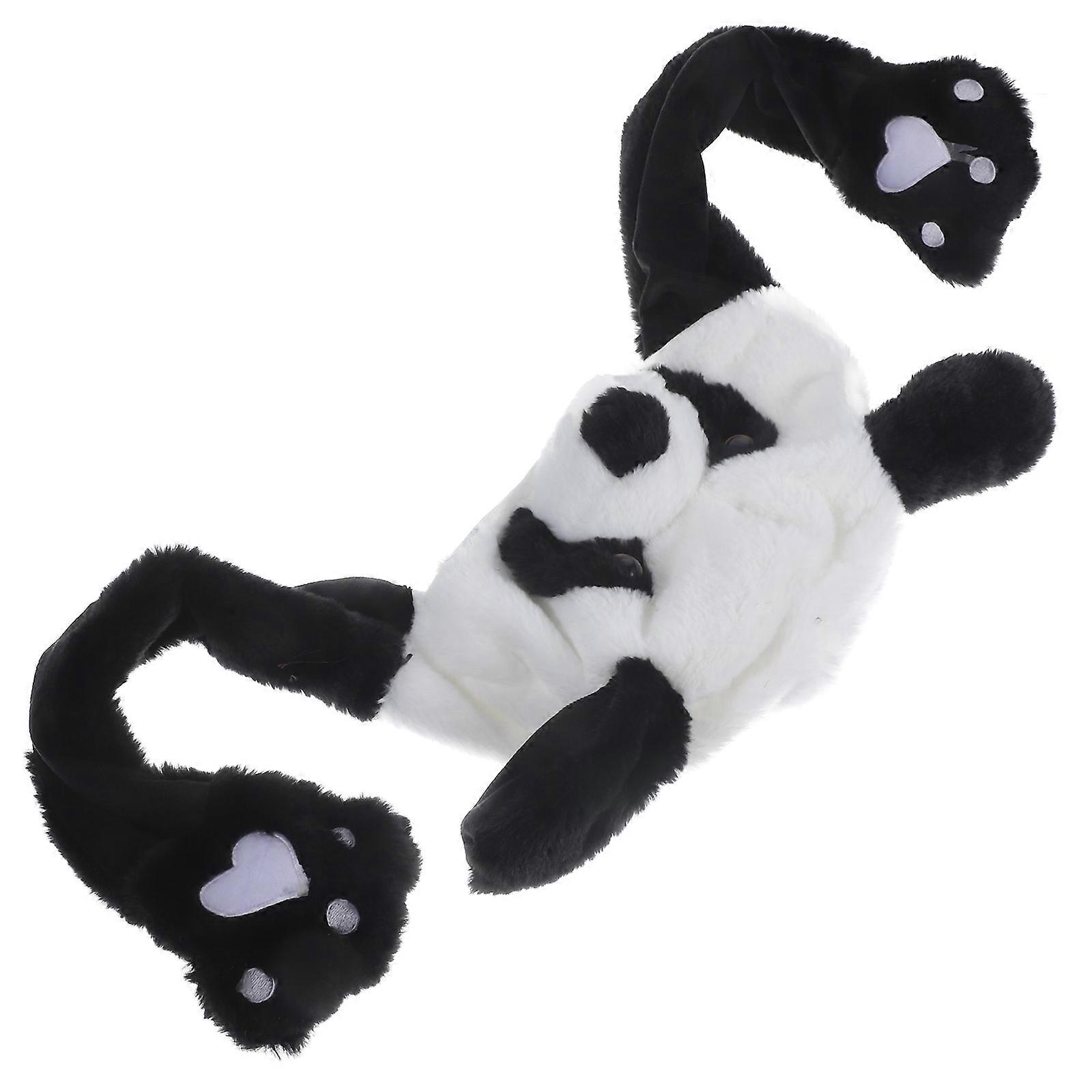 Cute Panda Plush Hat for Decoration with Moving Ears 5Pcs