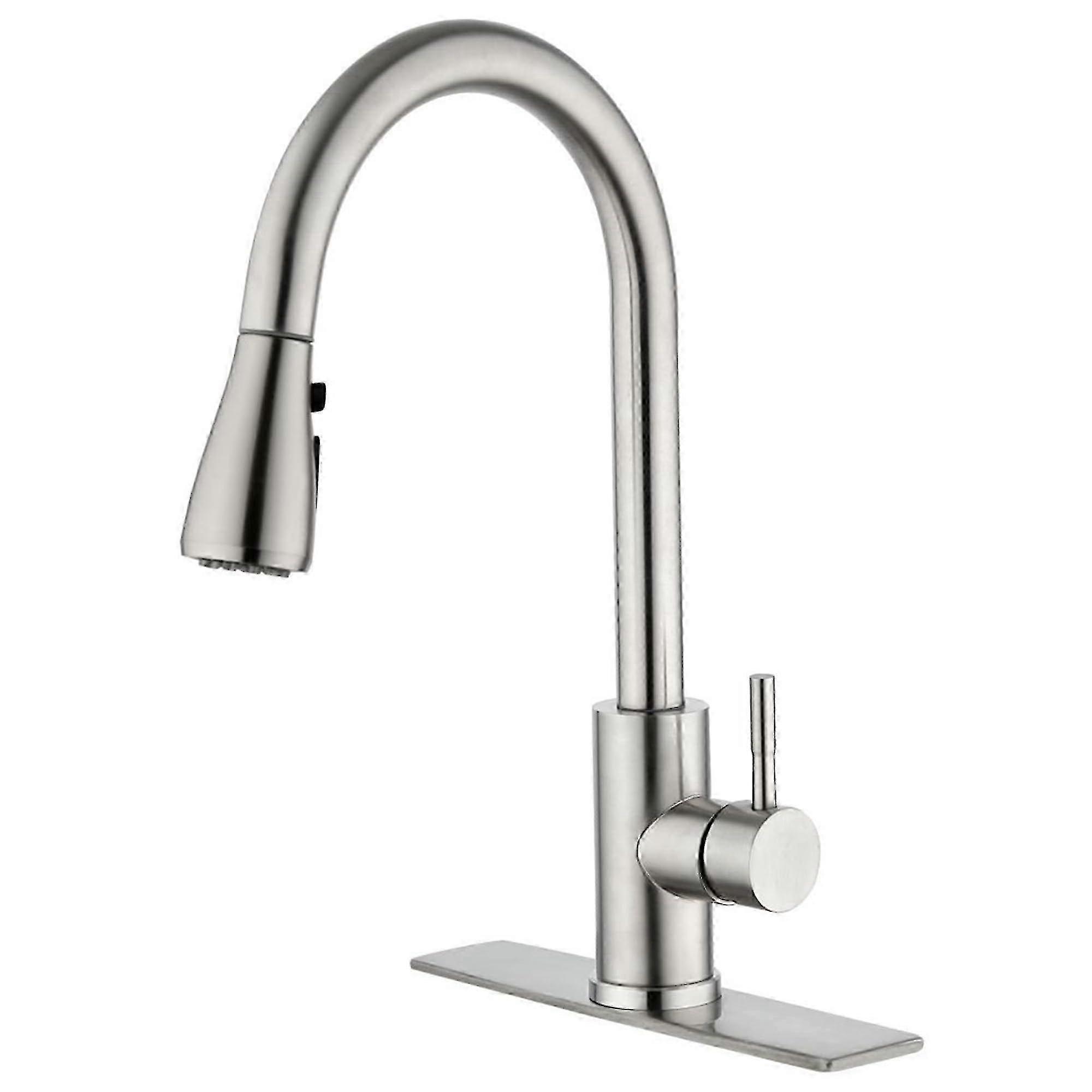 SOFTINOX Kitchen Faucet with Multi-Function Pull-Down Spray - High Arc Single Handle 2025