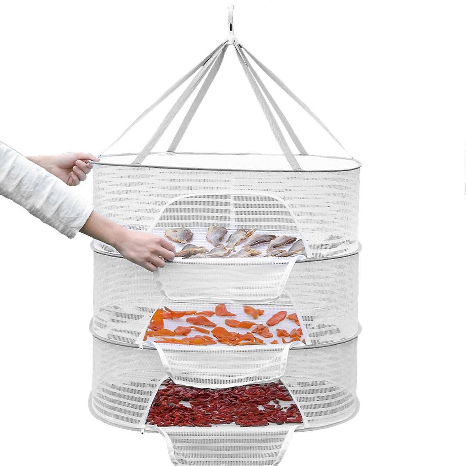 Foldable Mesh Drying Rack with Rotatable Hook for Sweaters and Clothes, AntiDeformation Design