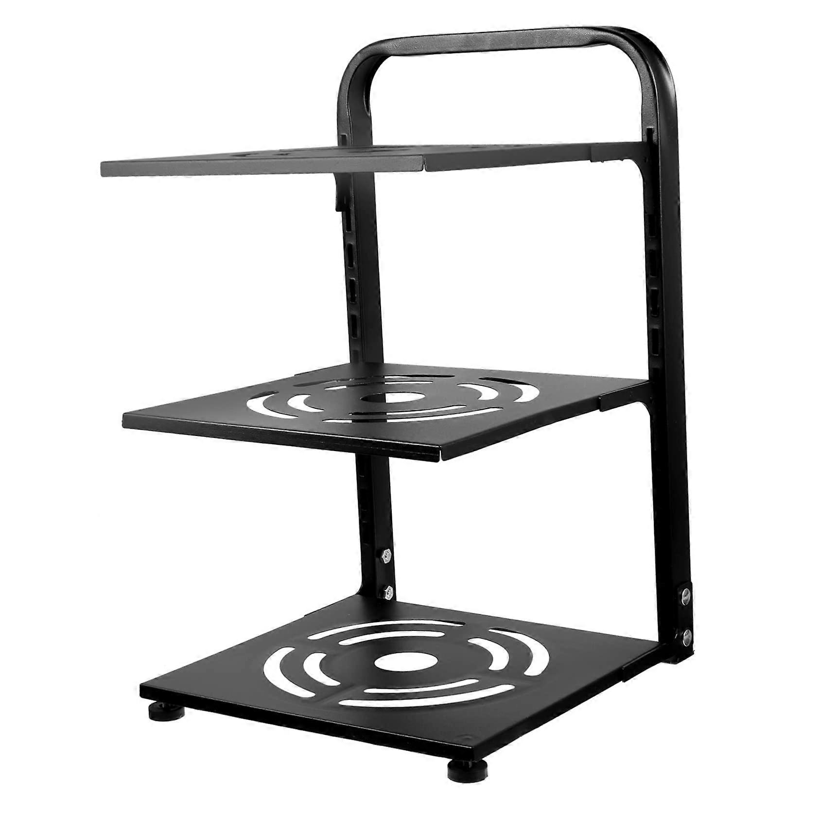 Pot and Pan Organizer with Adjustable Layers, SpaceSaving Kitchen Storage Rack for Cabinet and Countertop