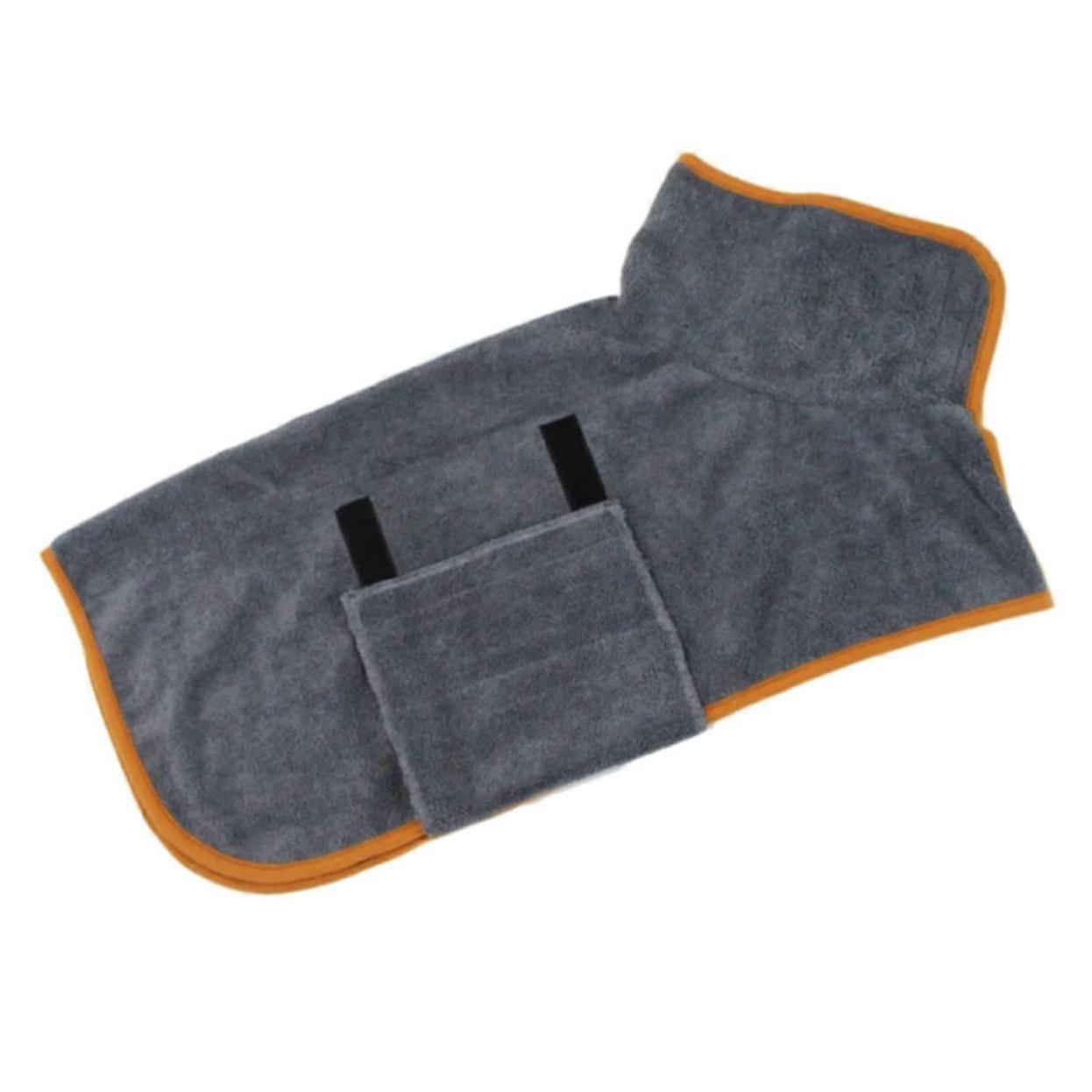 Dog Bathrobe Quick Drying Absorbent Towel Coat for Puppies Comfortable Lightweight Breathable