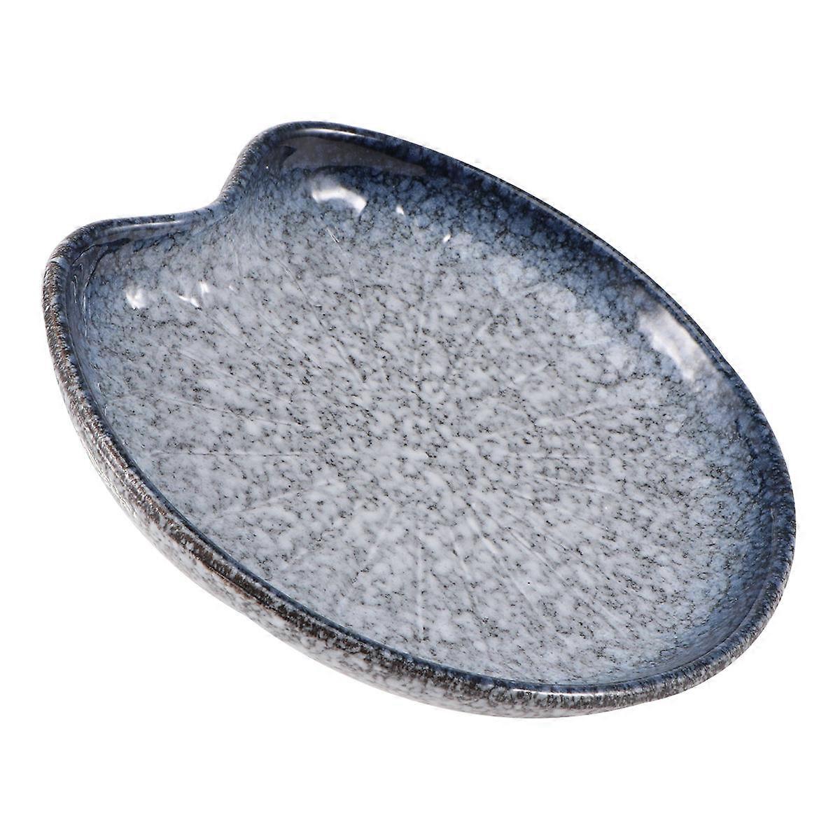 Fruit Ceramic Serving Dish for Afternoon Tea Use 5 Inches Blue Pattern