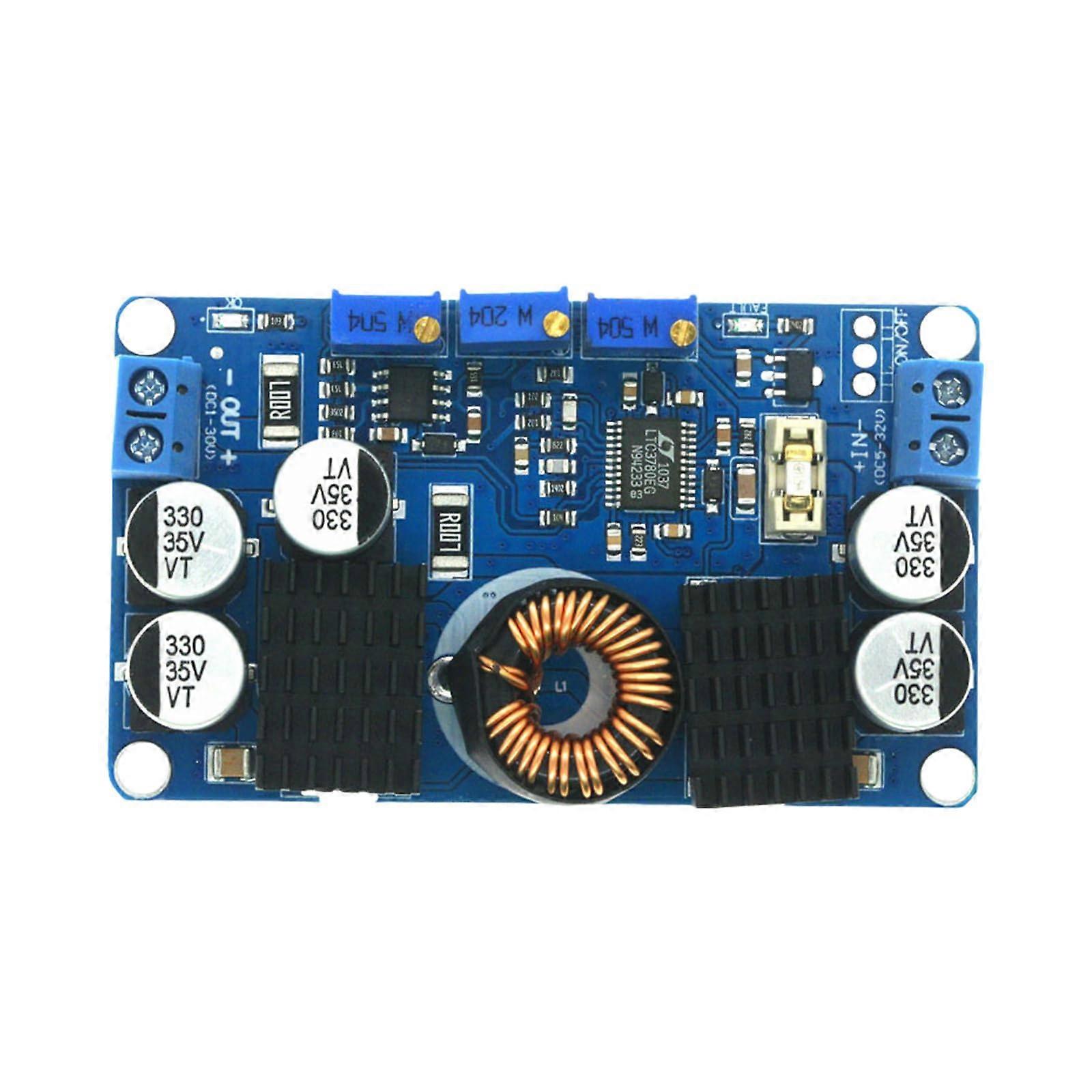 DCDC Buck Boost Converter 10A Automatic Voltage Regulator 1V30V Solar Charging Module