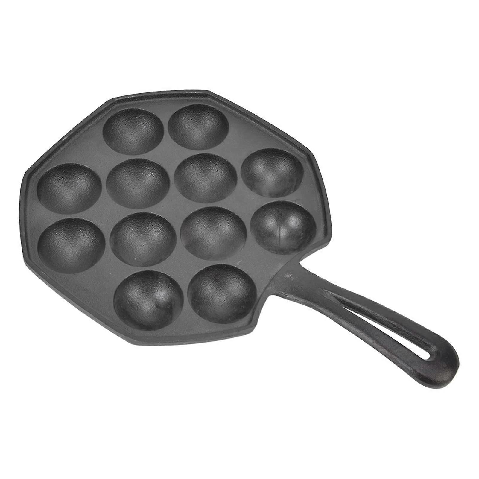 Egg Puff Pan Non Stick Durable Cast Iron Pancake Maker for Restaurant and Home Cooking