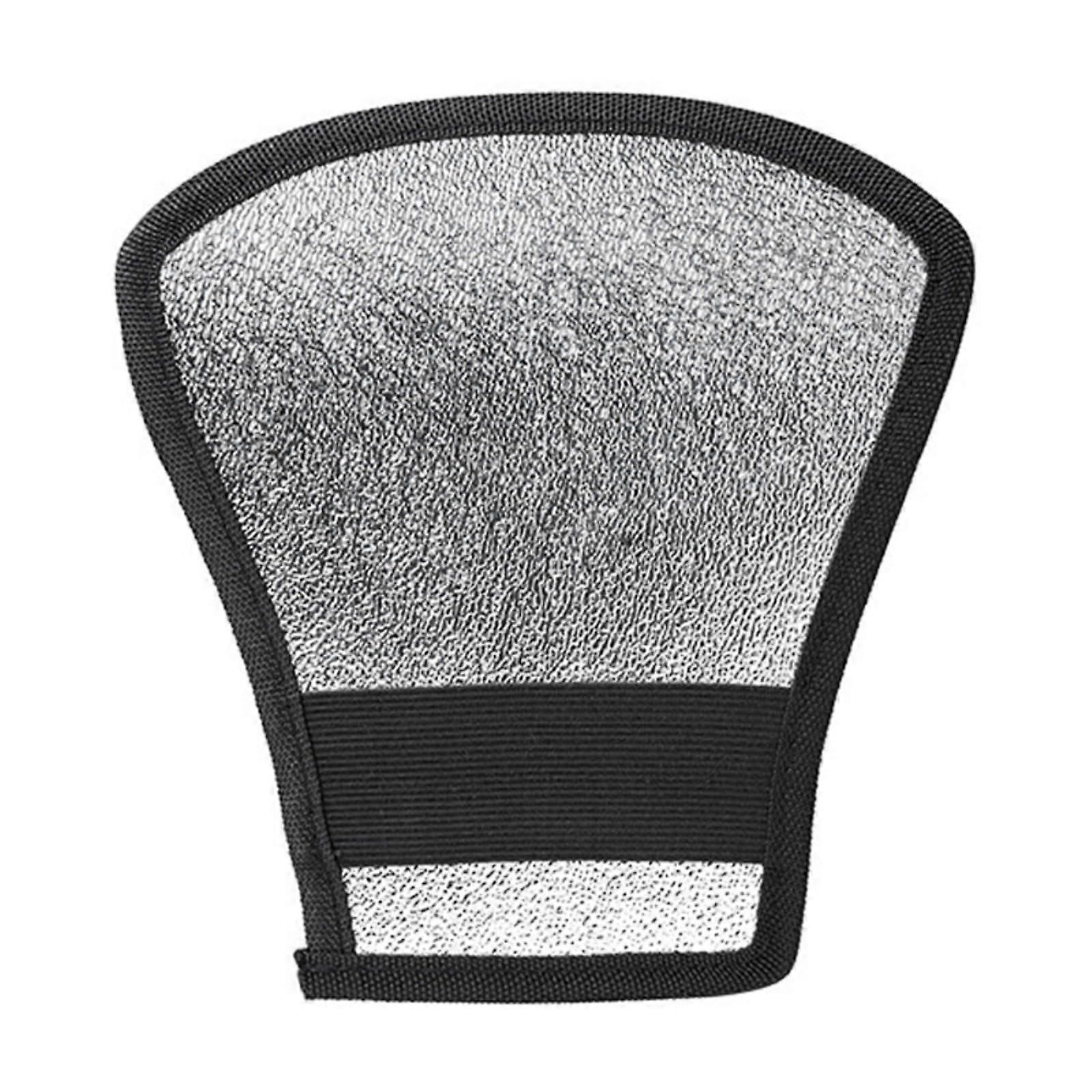 Camera Flash Diffuser Foldable Silver White Reflector Panel with DualSided Surface and Elastic Fastener