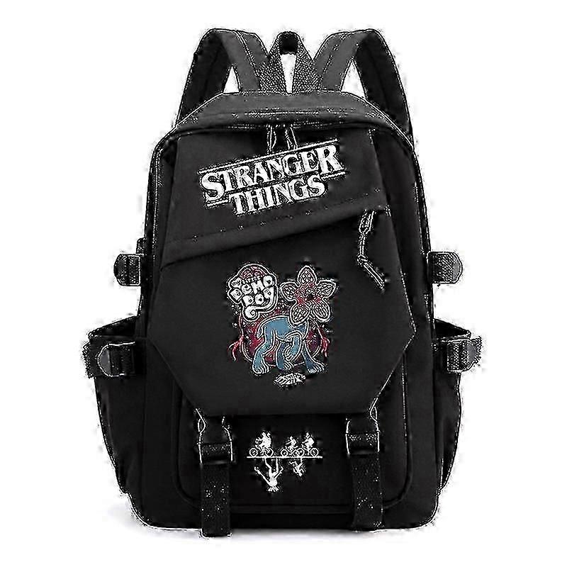 2025 Stranger Things Print Backpack Teens School Bag Multi-Functional Large Capacity Durable Material Multiple Colors