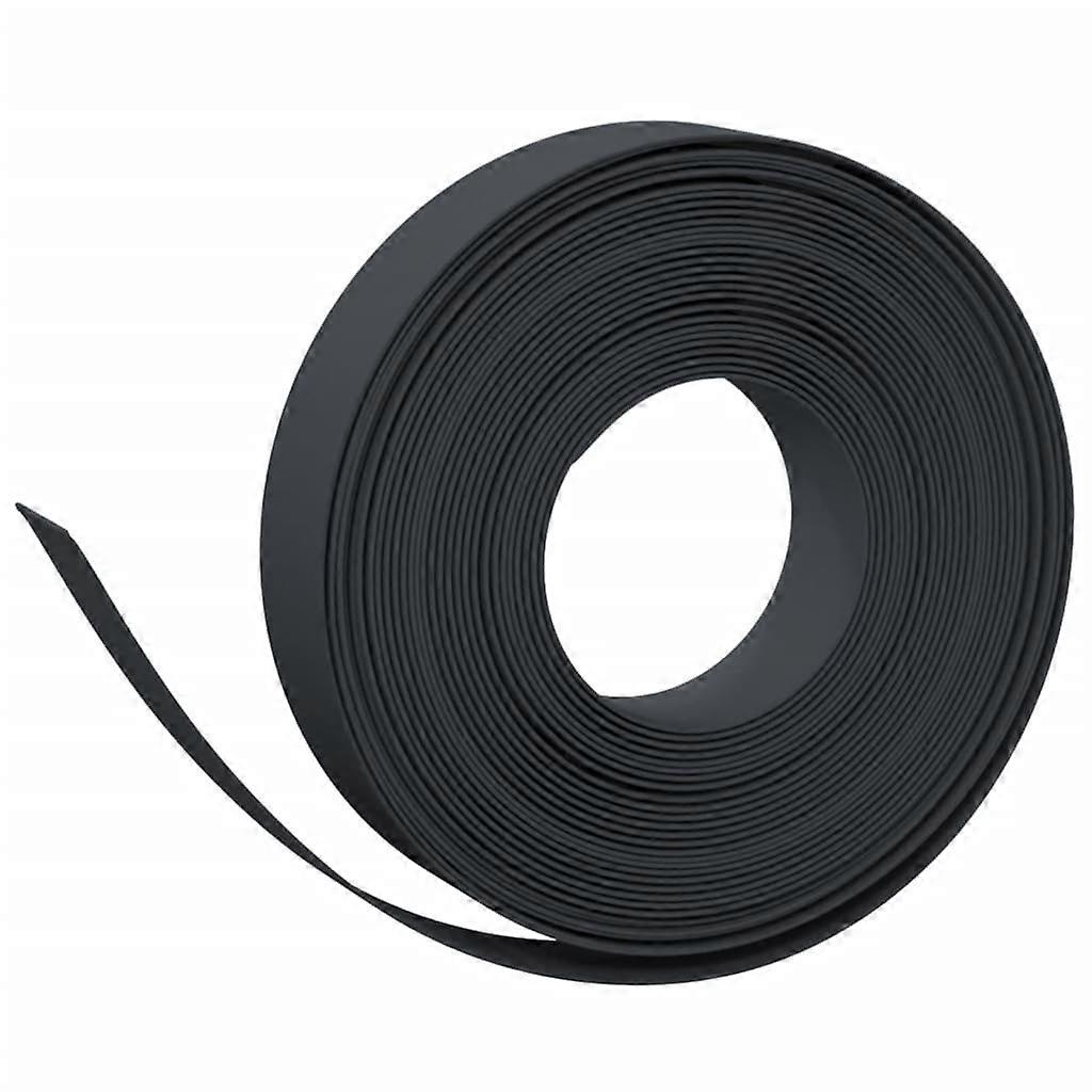vidaXL Tuinbegrenzing 10 m 10 cm polyetheen zwart