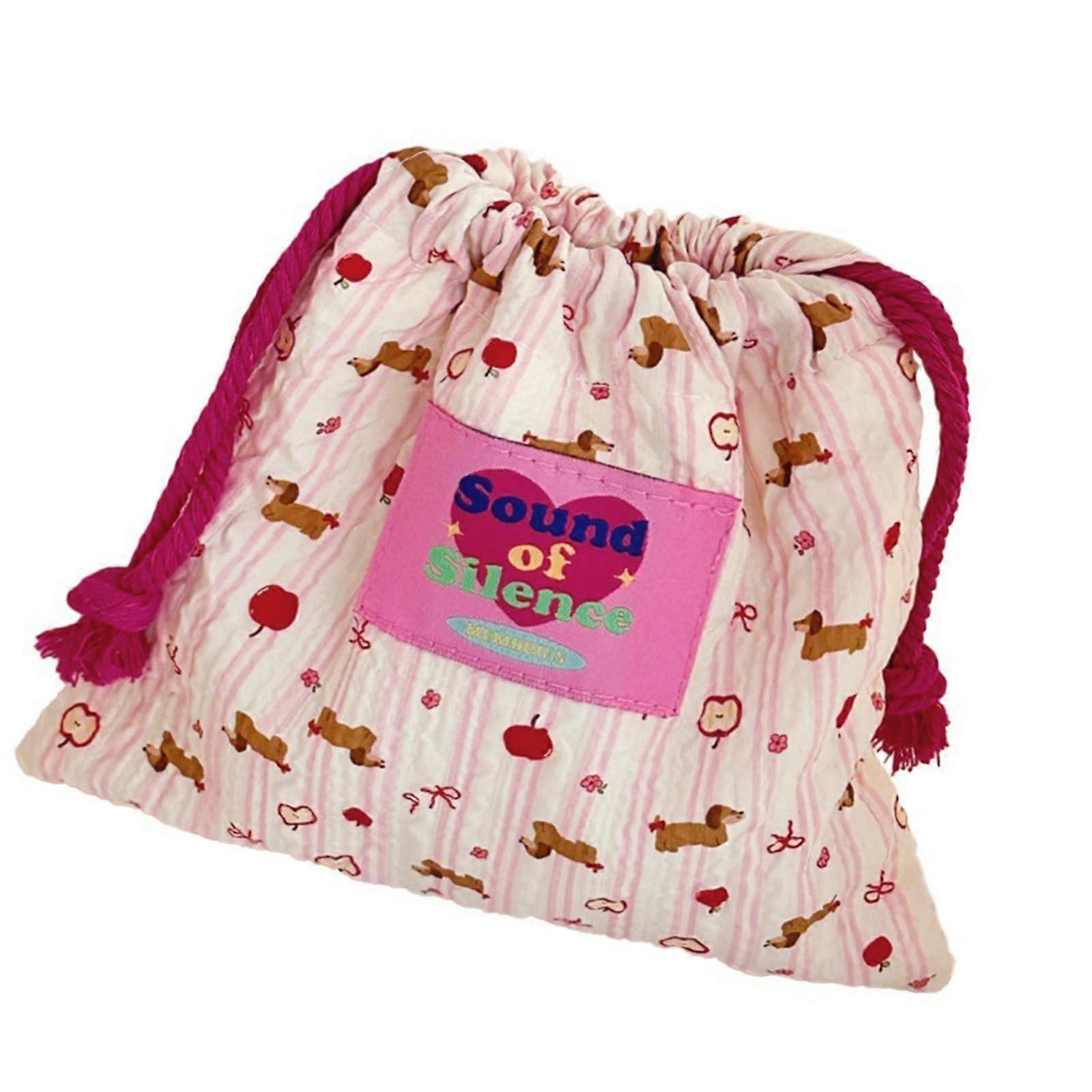 Travel Toiletry Bag with Quick Access Opening, Small Drawstring Makeup Pouch for Cosmetic Storage