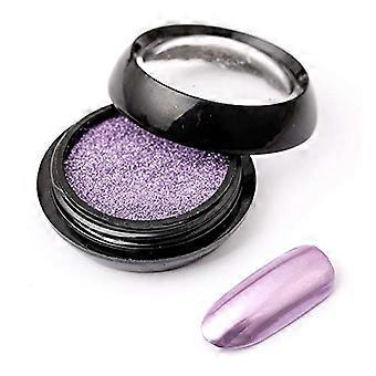 Light Purple Mirror Nail Art Powder Metallic Glitter Pigment for Nails with Precise Color Control