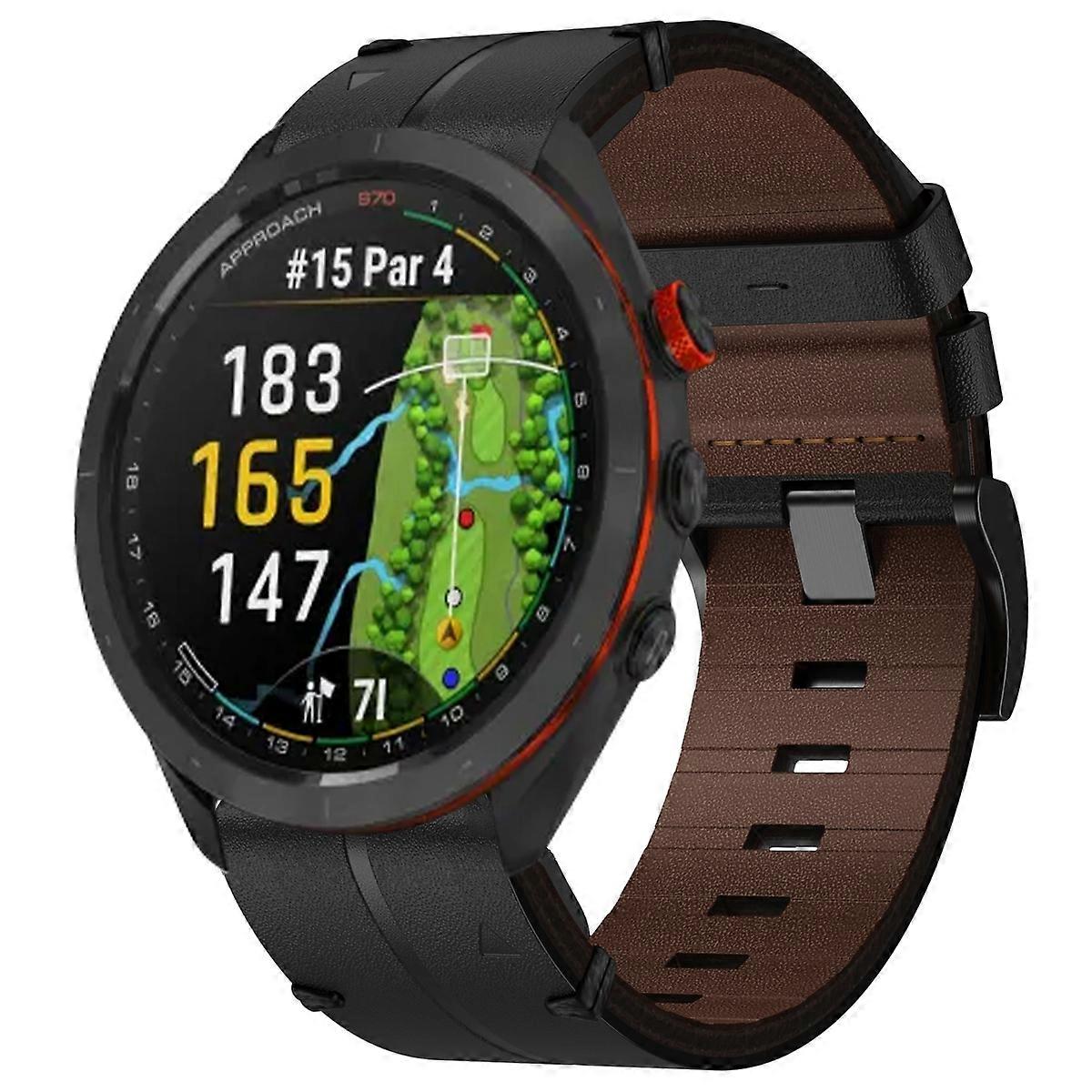 Læder tekstureret 22mm urrem