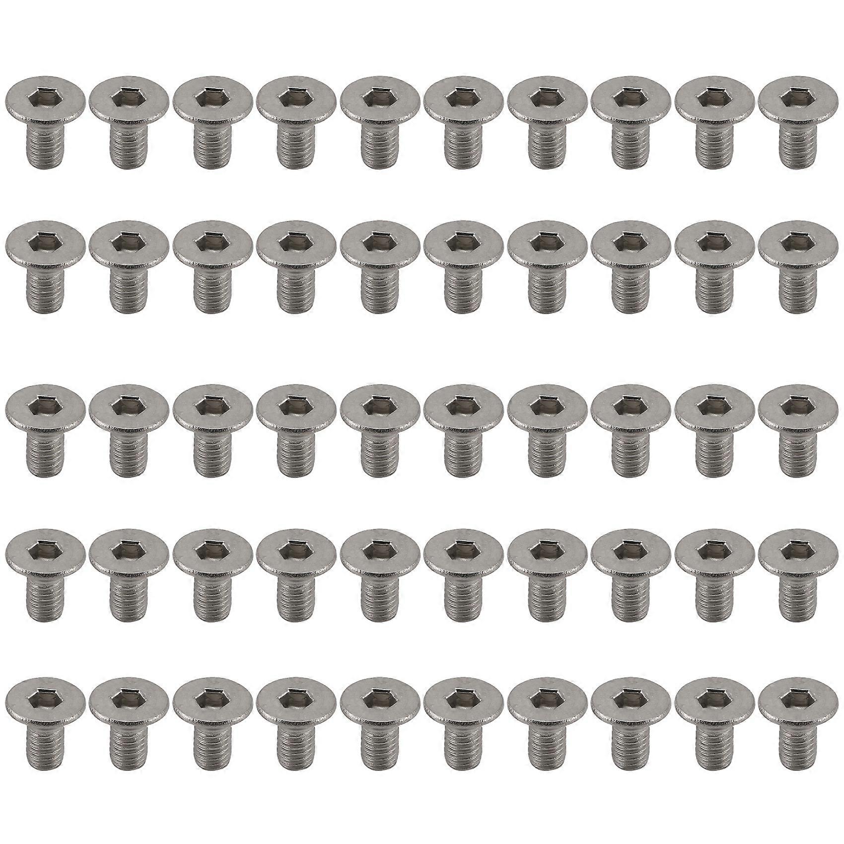M3 x 6mm Hex Socket Countersunk Flat Head Screw Bolts 50pcs