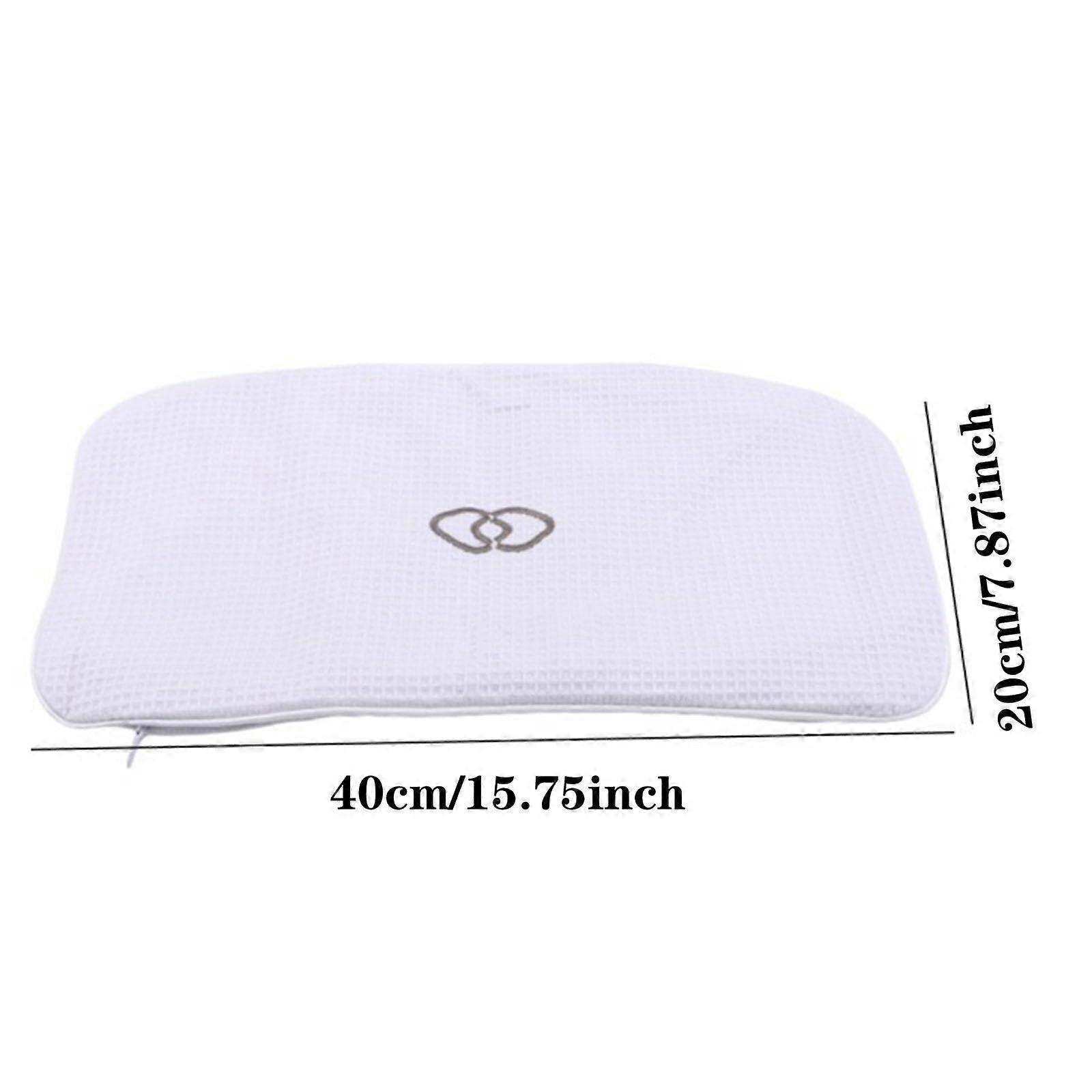 Inflatable Bath Pillow with Ergonomic Neck Support and Non Slip Suction Cups for Tub Spa Ref: 2849