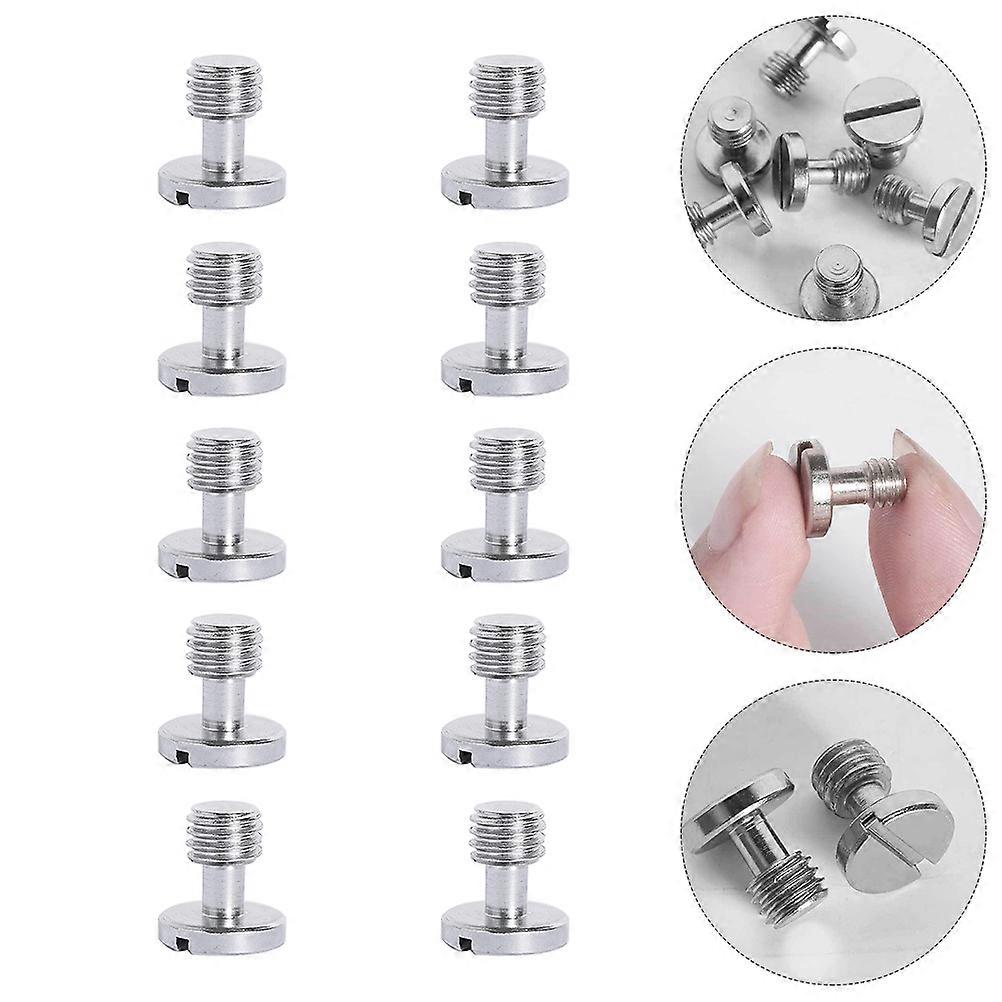 Camera Quick Release Screws Nickel-Plated Iron for Tripod 10Pcs