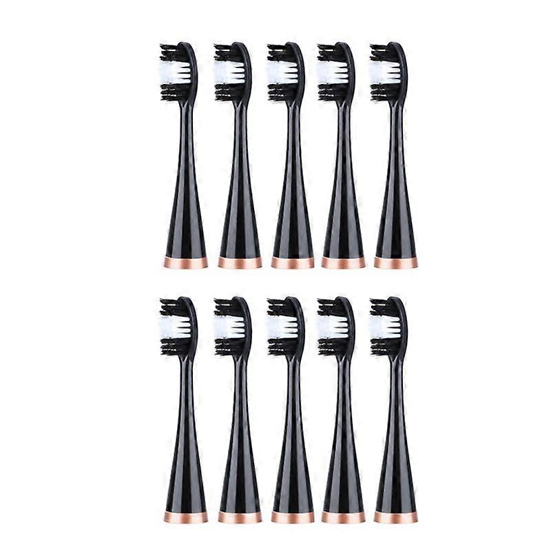 10PCS Electric Toothbrush Heads Replacement Brush Heads,Black