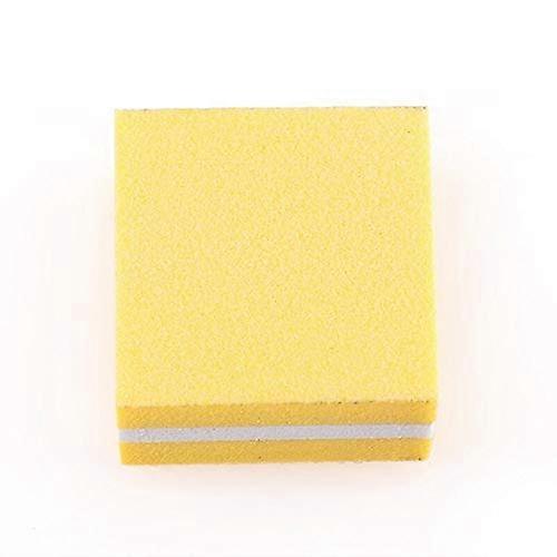Yellow Nail Buffer Block 5pcs Elastic Sponge DoubleSided Mini Nail File Polisher for Smooth Nails