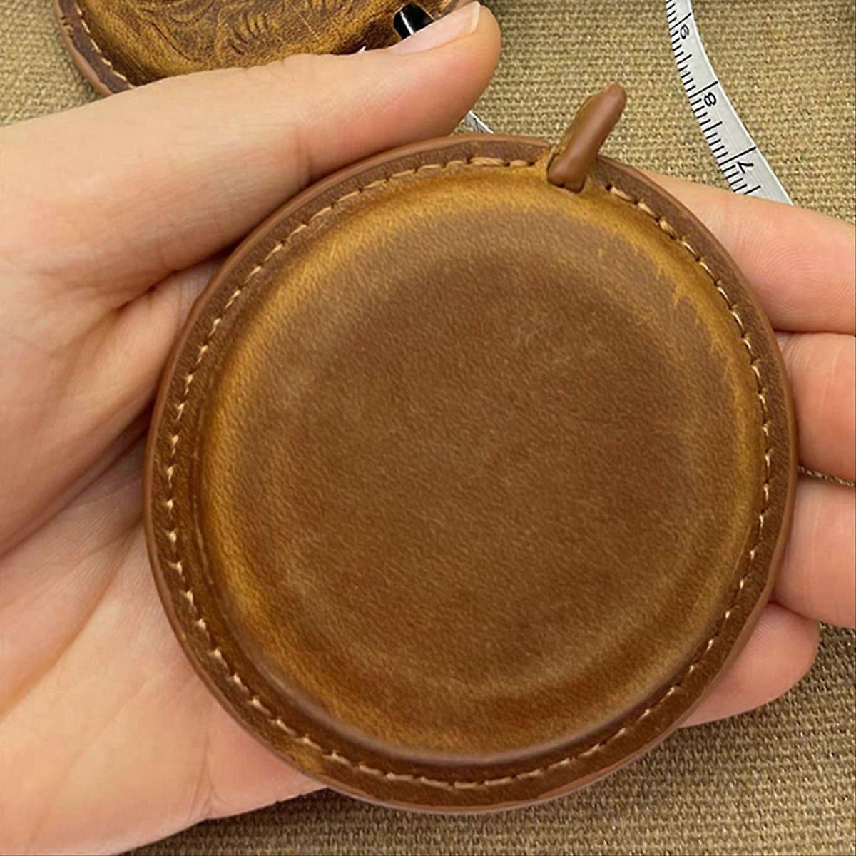 Retro Leather Retractable Measuring Tape Sewing Measure
