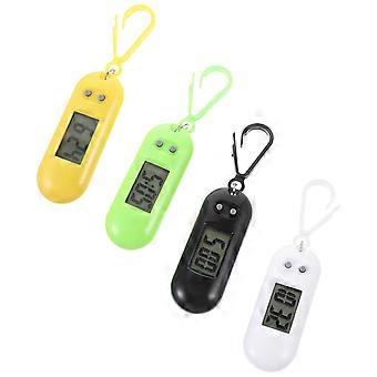 Digital Keychain Watch Electronic Watches Assorted Color Round Shape For Children Adults 2.5x6.5cm 4Set