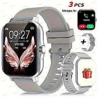 Montre connectée unisexe 2025, écran tactile 1,83'', appels et alertes sans fil, chargement USB, cadeau idéal pour la famille et les amis.