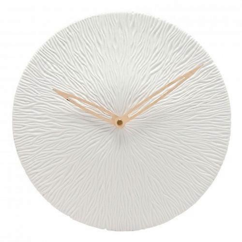 Interval Porcelain White Wall Clock 35cm - Textured