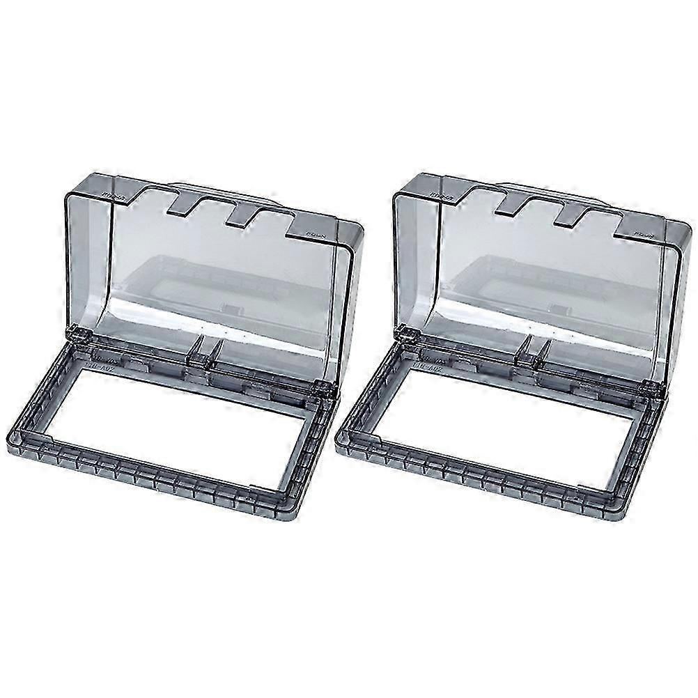2pcs Durable Waterproof Outlet Cover Reliable Outlet Protector Wall Switch Socket Protection Box