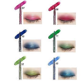 Waterproof Eyeshadow Pen for Women Use 12Pcs Automatic Rotation Colors