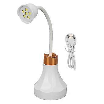 Bærbar mini negleføner, sikker og brukervennlig design for rask gelneglelampe, roseformet oppladbar UV LED-neglelampe med omnidireksjonell herding,