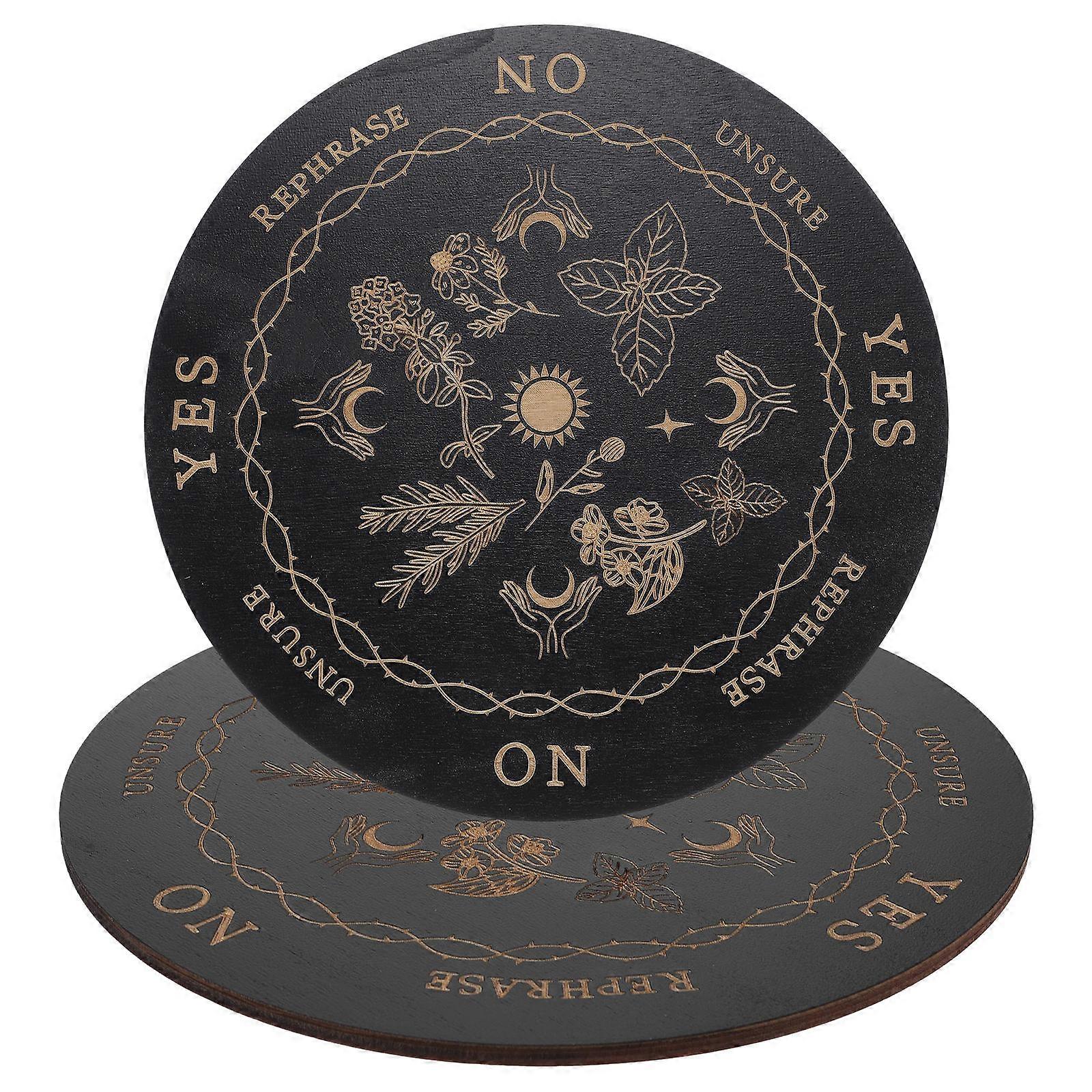 Wooden Pendulum Board for Divination Games with 8Pcs Set