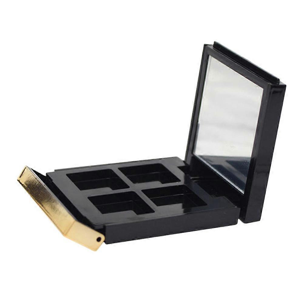 Black Empty Eyeshadow Palette for Makeup Storage with Mirror 1 Unit