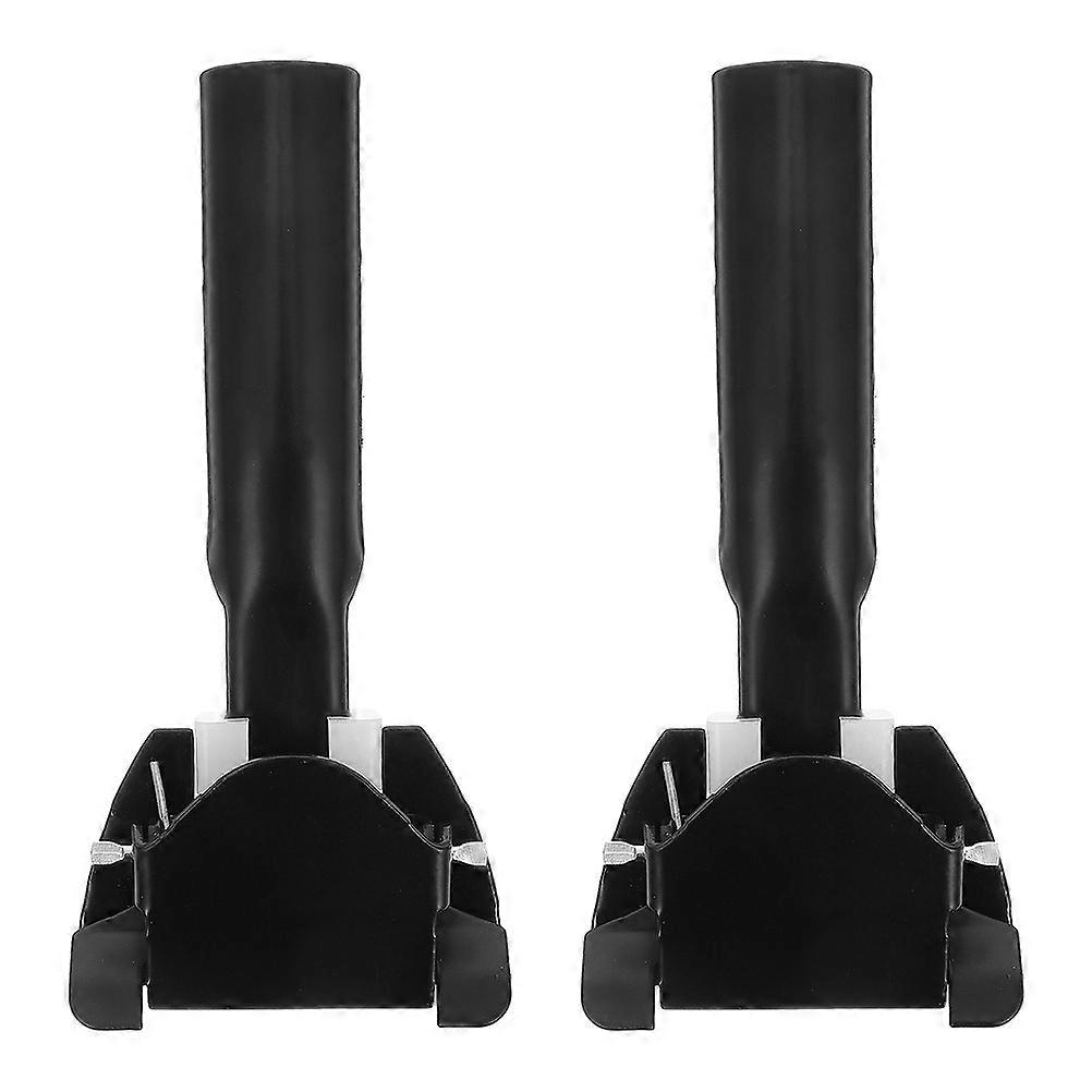 Black Mop Pole Clamp for Mop Rod Chuck Replacement 2Pcs Set